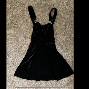 Blackmilk Clothing Velvet Overall Dress